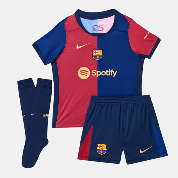 Conjunto de Ninos FC Barcelona Primera Equipacion 2024 2025