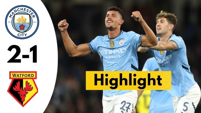 Manchester City derrotó 2-1 a Watford y avanzó con éxito a la Copa EFL